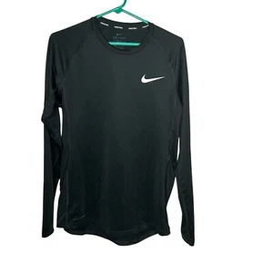 Nike Men's Pro Dri-Fit Training Top Black Sz M Slim Fit - Picture 1 of 3