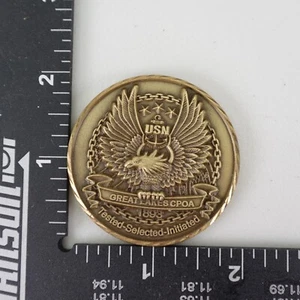 USN Chief Petty Officer CPO Excellence through Leadership Coin Ask The Chief - Picture 1 of 2