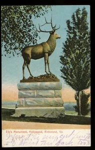 Postal BPOE Elks Club Lodge Monument Richmond Virginia - Imagen 1 de 2