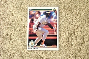 1990 UPPER DECK OAKLAND A's ATHLETICS (DAVE PARKER) CARD #192 - Picture 1 of 2