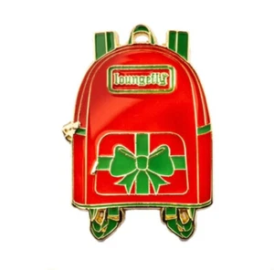 Loungefly Happy Holidays Christmas Gift Mini Backpack Enamel Pin LE Exclusive - Imagen 1 de 1