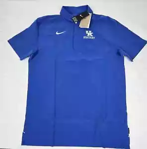 NEW Nike Kentucky Wildcats Polo Shirt Dri-FIT On Field Blue DN5619-480 MENS M - Picture 1 of 6