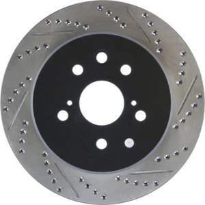 Disc Brake Rotor-Sport Drilled/Slotted Disc Rear Left Stoptech 127.44189L - Picture 1 of 5