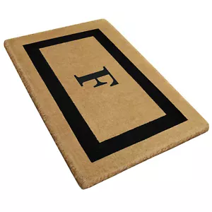 Heavy Duty Coir Mat - Single Picture Frame (22" x 36") Monogram "F" - Accentuary - Picture 1 of 5