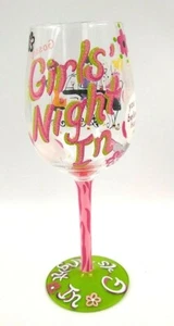 Lolita Love My Wine Girls Night In Wine Glass - Picture 1 of 9