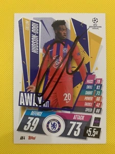 Callum Hudson-Odoi signierte Karte mit Echtheitszertifikat & Fotobeleg - Chelsea / Forest - Bild 1 von 2