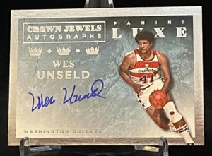 2015-16 Luxe Crown Jewel Autographs #CJ-WUS Wes Unseld Bullets ON CARD /49 - Picture 1 of 2