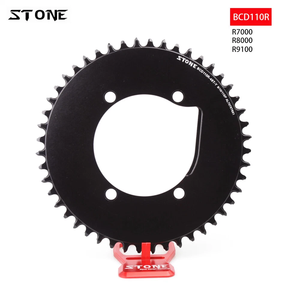 STONE Chainring BCD110 4 Arm for SHIMANO R7000 R8000 DA R9100 Road Bike Ring N/W - Image 1 of 4