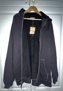 John Varvatos Fleece Lined HD Knit Black Hoodie - 2X - NWT - Picture 1 of 24