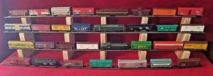N Scale BOX CAR ASSORTED UP CO WM NYC SF PFE BC RG SP RI GN sold individually, - Picture 1 of 129