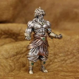 Super Fighter Broly Pendant 925 Sterling Silver Biker Punk Decoration TA407A - Picture 1 of 15
