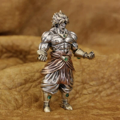 Colgante Super Fighter Broly Plata de Ley 925 Motociclista Punk Decoración TA407A Foto 1 de 4