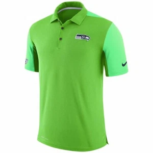 Seattle Seahawks Shirt Polo Nike Dri Fit Color Rush Green NFL Men's XL X-Large - Picture 1 of 2