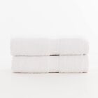 Bath Towel Terracota White 50 X 100 Cm 50 X 1 X 10 Cm 2 Units NEW