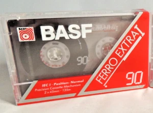BASF Ferro Extra I 90 Minute Cassette Tape (1 Pack) New Sealed - Picture 1 of 2