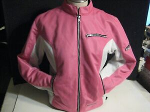 BARBIECORE First Gear Moto Biker Jacket Large Removable Contour Mesh Liner Pink