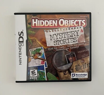 Hidden Objects Mystery Stories (Nintendo DS) Authentic Complete CIB Tested  - Image 1 of 4