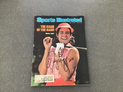 Nancy López Firmado/Autografiado Sports Illustrated 10 de julio 1978 Certificación JSA Foto 1 de 2