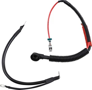 Black Battery Cable Set for Harley-Davidson Street Glide EFI FLHX 2009-2013 - Picture 1 of 1