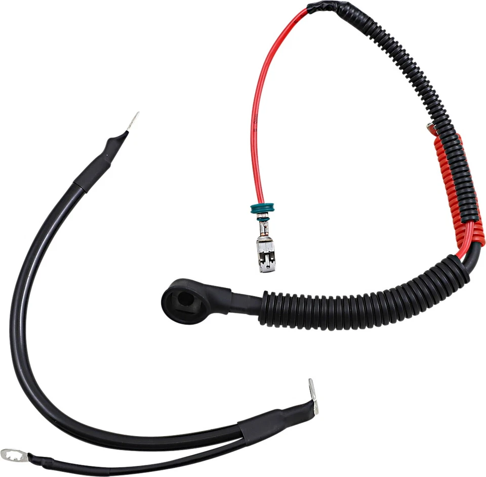 Black Battery Cable Set Harley-Davidson Electra Glide Police FLHTPI 2009-2013 - Image 1 of 1