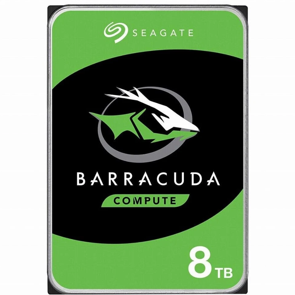 8TB 3.5" SATA3 Seagate BarraCuda Festplatte intern HDD 6GB/s PC Computer Bulk - Bild 1 von 4