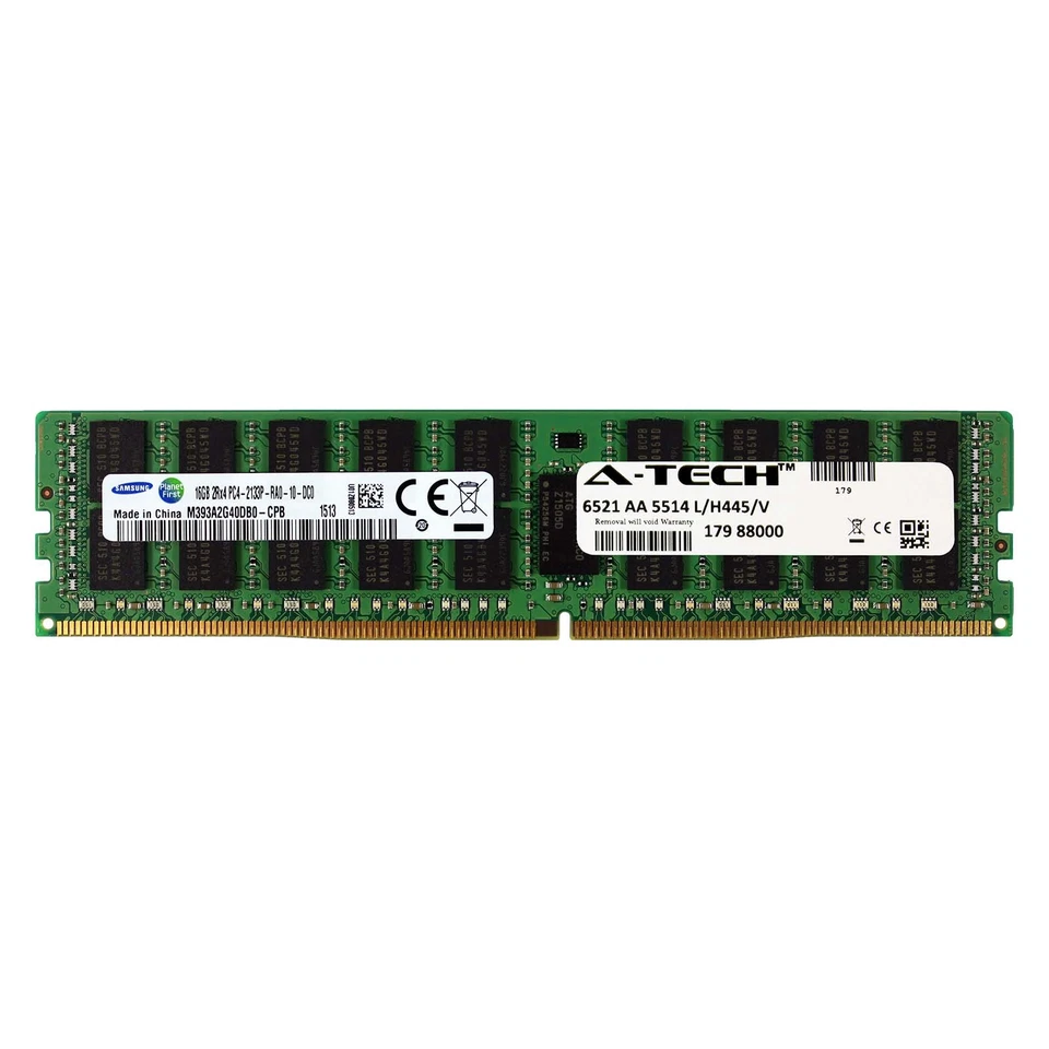 Samsung 16GB PC4-17000 RDIMM for Dell PowerEdge R730xd R730 R630 T630 Memory RAM - Image 1 of 1