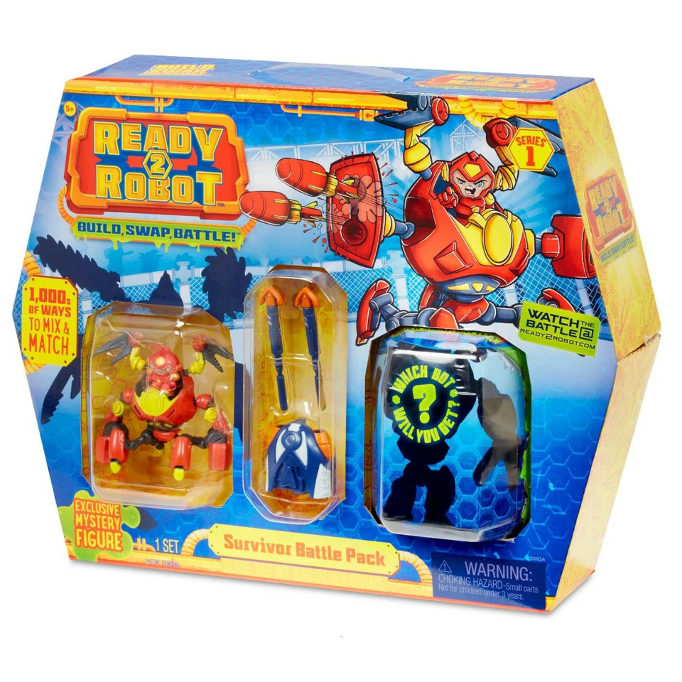 Ready 2 Robot Survivor Battle Pack Series 1 W Mystery Figure