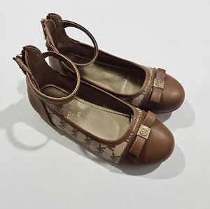 Michael Kors Little Girl Shoes Mary Jane Bow Sandals Size 3 - Picture 1 of 8
