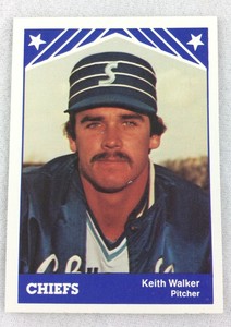 1983 Syracuse Chiefs-TCMA International League Baseball Card-Keith Walker