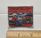 Oviksfjallen Norway Mountain Reindeer Norwegian Souvenir Woven Patch Badge