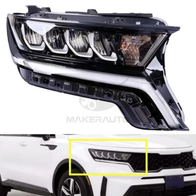 Headlight For 2021-2023 Kia Sorento Right Passenger Side 92102R5020 LED - Изображение 1 из 4