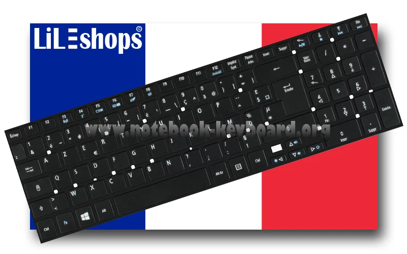 Clavier Français Original Acer Aspire E5-571 E5-571G E5-571P E5-571PG Série NEUF