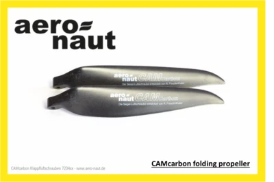 Aero-Naut 20 x 10″ CAMcarbon Folding Propeller Blades 8mm Root (Pair) Fast P&P - Image 1 of 2
