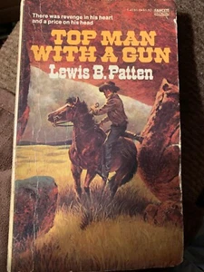 TOP MAN WITH A GUN LEWIS B. PATTEN Vintage (Paperback) Fawcett  - Imagen 1 de 2
