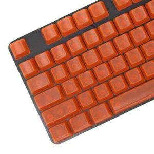 OEM Profile Translucent Keycaps 104 Key Set (Orange) - Picture 1 of 2