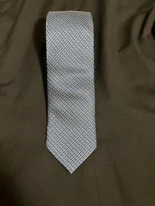 BYRON Silk Tie Mens Blue Made In Italy Striped - Picture 1 of 5