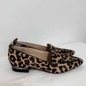 Franco Sarto Damen Halbschuhe Braun Leopardenmuster Rindsleder Absatz Größe 6 M - Bild 1 von 12