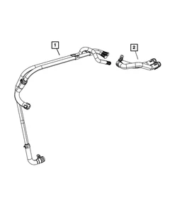 Genuine Mopar Heater Supply And Return Hose And Tube 55111396AC - Bild 1 von 4