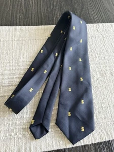 Mens Austico Australia Neck Tie Navy Blue Koalas - Picture 1 of 5