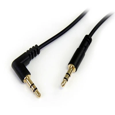 Startech.Com 1 Ft. (0.3 M) Right Angle 3.5 Mm Audio Cable - 3.5Mm S. OFF-ACC NEW - Image 1 of 4