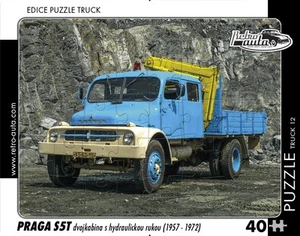 Puzzle TRUCK 12 - Praga S5T Cabina Doppia con Braccio Idraulico (1957-1972) 40 Te - Foto 1 di 2