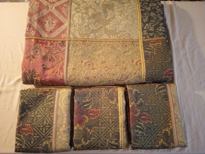 84 «x 96» Croscill дома моды нашивка работы пододеяльник одеяло чехол и 3 наволочки - Изображение 1 из 4