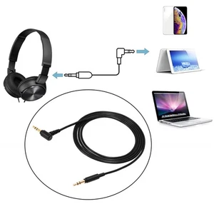 Replacement Earphone Cable Cord, AUX Wire Extension Cable 1.5M 3.5mm for - Picture 1 of 7