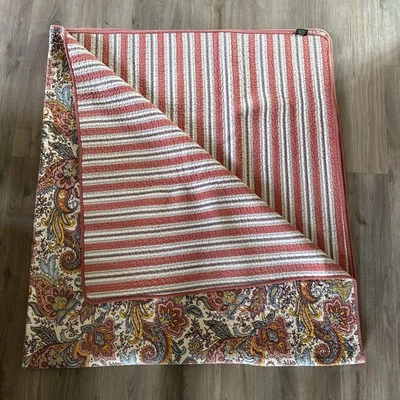 孔雀巷佩斯利被子被子床罩和枕套双棉87英寸X96 — 第 1/4 张图片