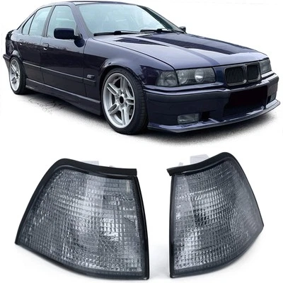Clignotant Noir Fumee Convient pour BMW 3er E36 Berline Touring Compact 90-99 - Immagine 1 di 4