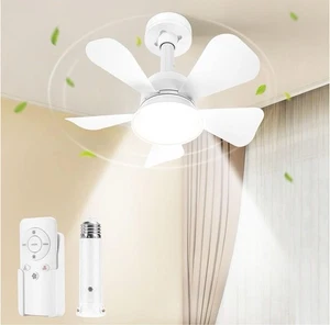Ceiling Fans with Lights and Remote, Quiet Ceiling Fans with 5 Blades, 3 Color - Picture 1 of 7