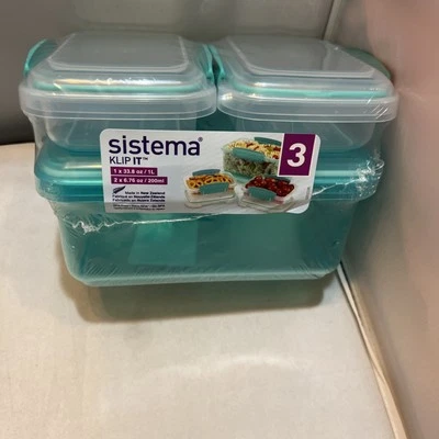 Contenedores de almacenamiento de alimentos Sistema Klip It 3 piezas Foto 1 de 4