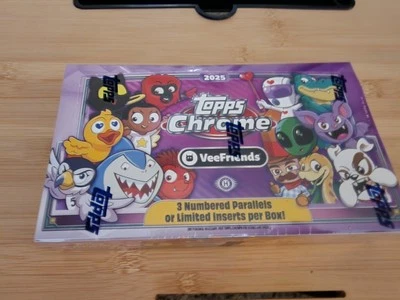 VEE FRIENDS 2025 TOPPS CHROME HOBBY BOX (72 Cards) GaryVee Brand New Sealed Mint - Image 1 of 4