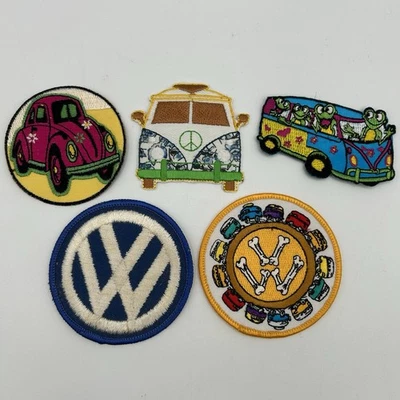 Lot Of 5 Vintage Volkswagen Bus Gas Oil Car Truck Auto Iron On Patches - Image 1 of 4