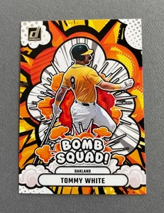 2025 Panini Donruss Béisbol Tommy White Bomb Squad #16 Atletismo - Imagen 1 de 2